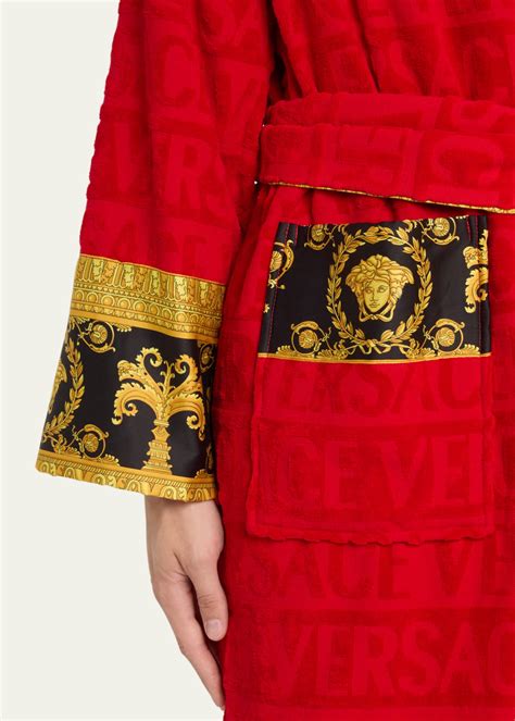 is versace robe worth it|Versace unisex barocco sleeve robe.